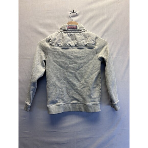 Vineyard Vines Kids Light Grey Shep Shirt 1/4 Zip Sweatshirt Small 8-10 - Picture 7 of 7